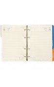 Lacivert organizer ajanda metal tokalı termo deri 18x23 cm logo baskılı kurumsal ajanda